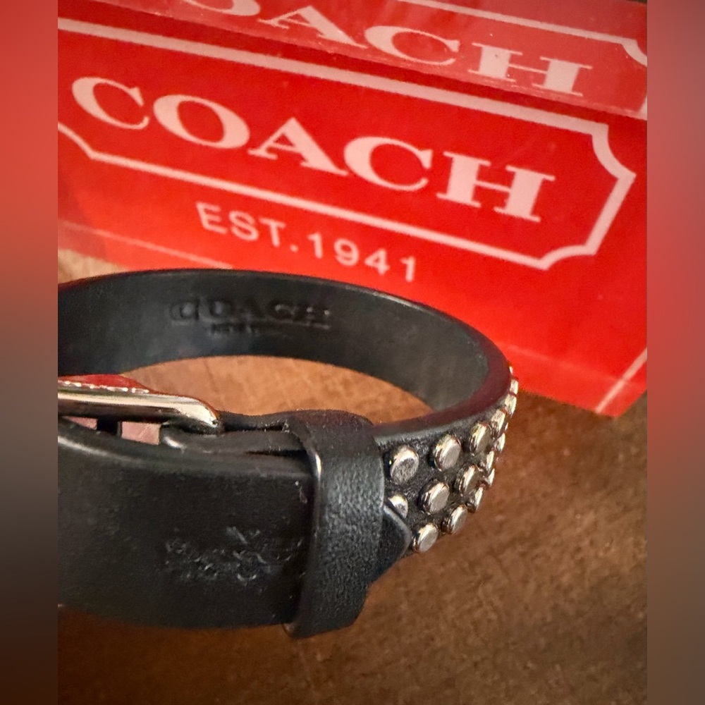 Coach Studded Leather Bracelet - Picture 3 of 10